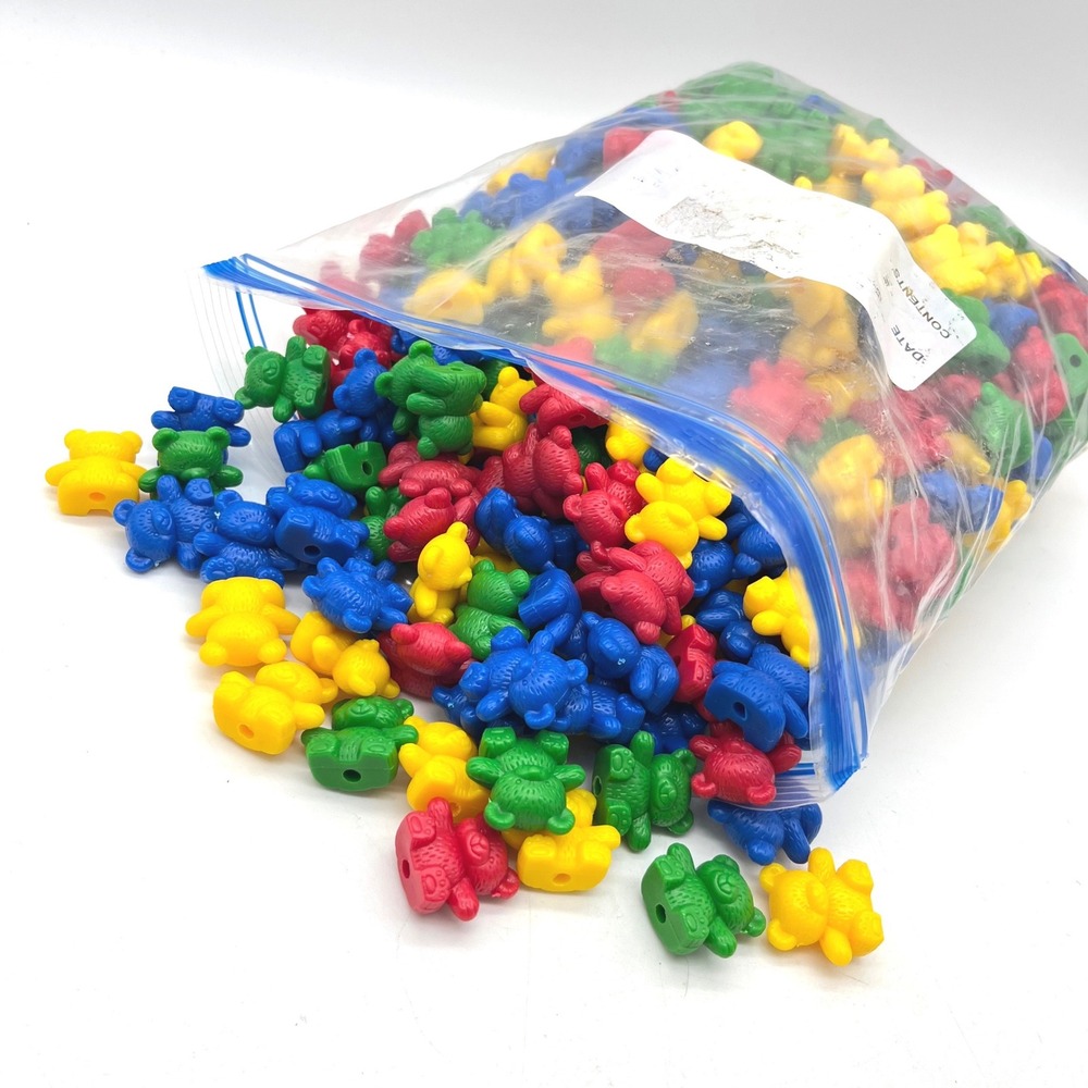 4 Lbs Bulk Plastic Teddy Bear Counters Math Manipulatives Sorting Red Blue Green